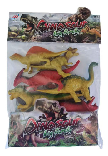 Dinosaurios En Bolsa Pack X 6 Animales Juguete - Del Tomate