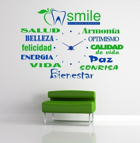 Vinilo Decorativo Reloj Dentista 