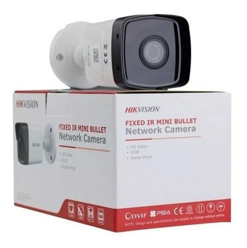 Imagen 2 de 8 de Camara Ip Hikvision 4mpx Bullet Lente 2,8mm Exterior Ir Poe