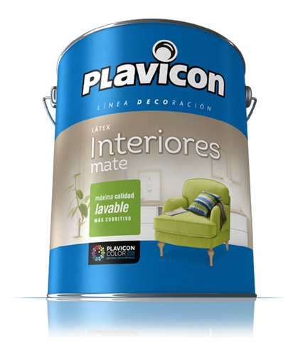 Latex Plavicon Interior Mate 10l Bco Pintumm