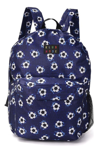 Mochila 17 Espalda Futbol Azul Klub Mode - 32005