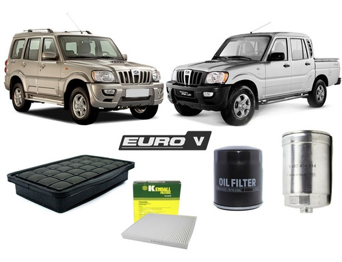 Kit De Filtros Mahindra Scorpio Pick Up 2.2 2.6 2013 Al 2018