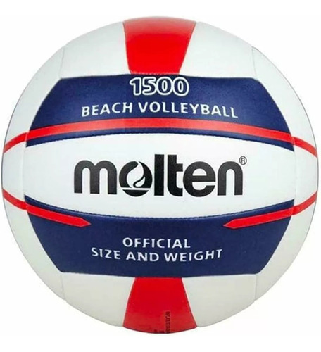 Pelota De Voley Molten V5b 1500   Nº 5  Color Tricolor  Para Playa