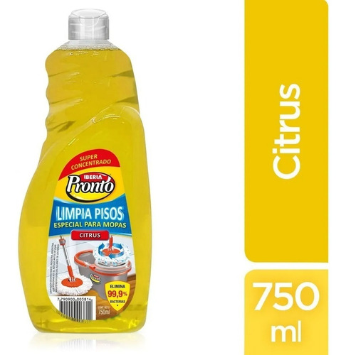 Limpiador De Pisos Iberia 750 Ml Desodorante Concentrado
