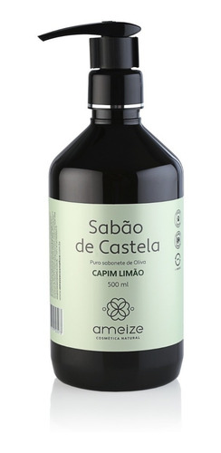 Sabão De Castela Capim Limão 500 Ml Válvula Pump