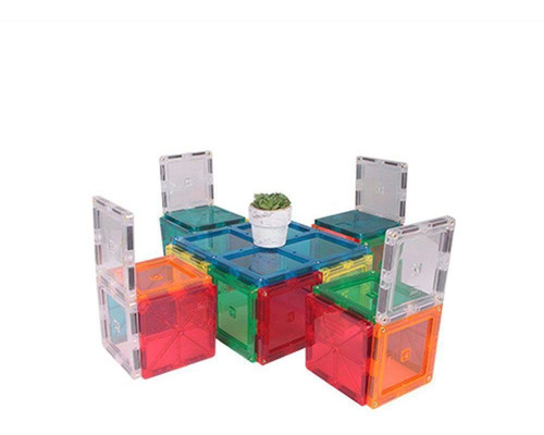 Blocos Magnéticos Magforma Steamtoy MF17CH32 Maleta com 32 Peças