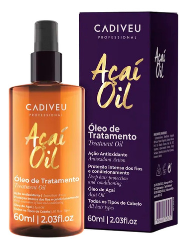 Cadiveu Óleo De Tratamento - Açaí Oil - 60ml