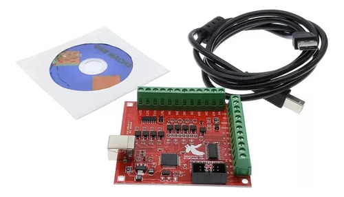 Tarjeta Mach3 Roja 4 Ejes Control Cnc Router + Cable Usb