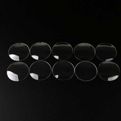 10 Piezasreloj Mineral Hechos Cristales De Reloj 21mm