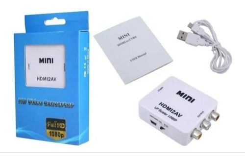 Adaptador Hdmi A Rca O Convertidor Hdmi A Rca 1080p Hdmi2av