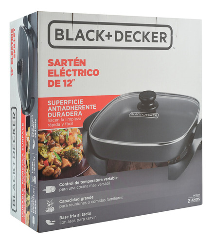 Sarten Electrico Black And Decker 12 1200 W Sk1212b