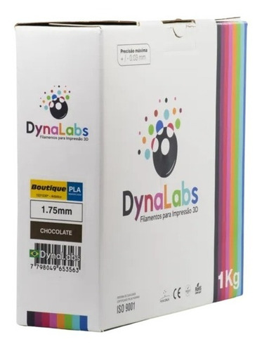 Imagem 4 de 5 de Filamento Pla Boutique - Chocolate - Dynalabs - 1.75mm - 1kg