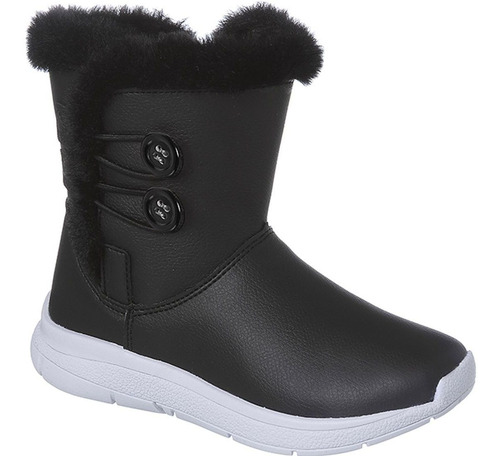Imagem 2 de 6 de Bota Ugg Infantil Ortopasso Menina Preto Pelo