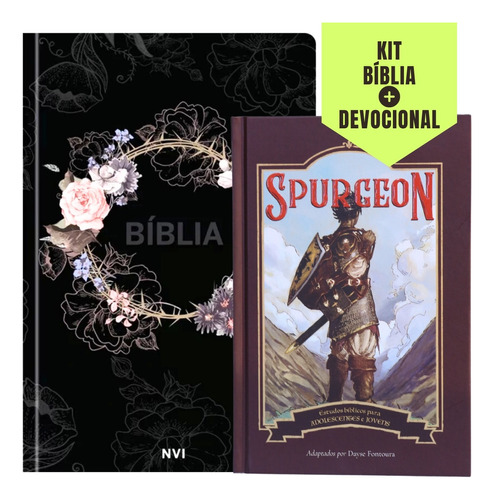 Kit Com Bíblia Feminina Nvi +devocional Spurgeon Para Jovens