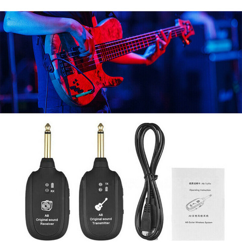 Transmisor Pick Up Violin Uhf A8 Inalámbric O Para Guitarra
