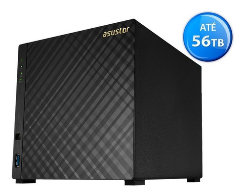 Nas Storage Servidor Asustor As3104t 4 Baias Dual Core S/ Hd