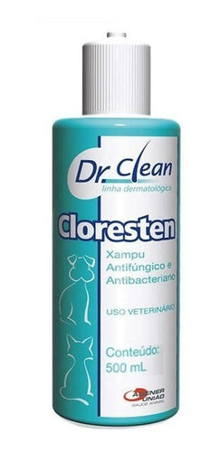 Shampoo Cloresten 500ml Pra Cachorros E Gatos 