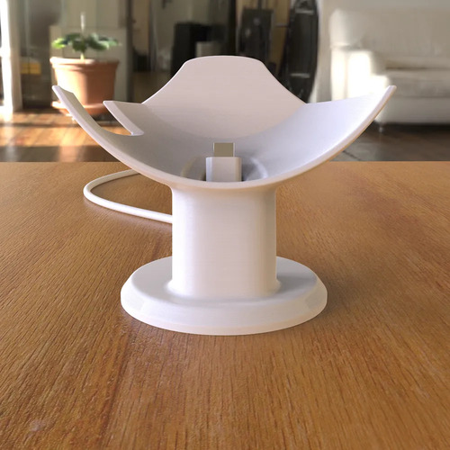 Soporte Vertical Pedestal Google Nest Mini Blanco Impreso 3d