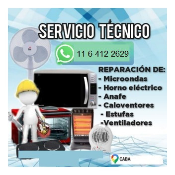Imagen 2 de 10 de Service Reparación Microondas Horno Eléctrico Aire, Cam Segu