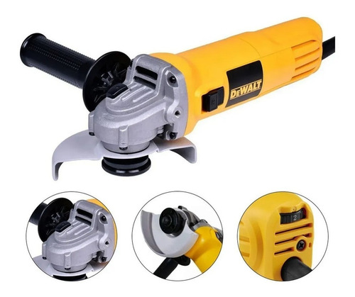 Esmerilhadeira Angular 115mm Dewalt, Modelo DWE4118, com Potência de 950W, Ideal para Trabalhos em Serralherias, 220V