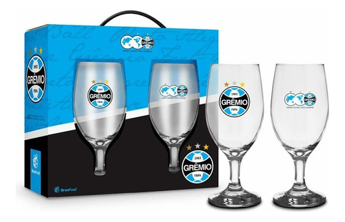 Taça Cerveja Time Futebol Grêmio Windsor Conjunto 2 Taças