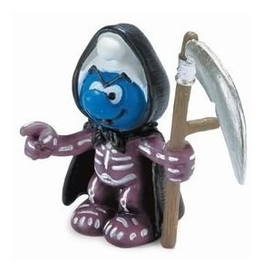 Grim Reaper Smurf - Miniatura Imp. Schleich - Smurfs - Nova!