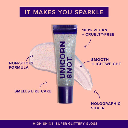 Unicorn Snot Glitter Lip Gloss - Silver For Women Lip Gloss