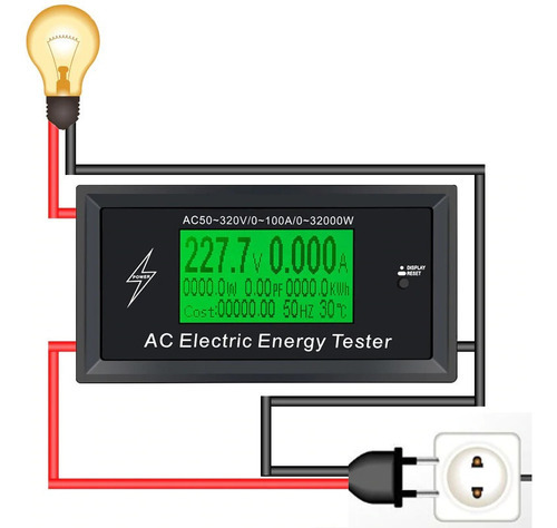 Wattimetro Ac 50320v 0100a At3010 Maxpow