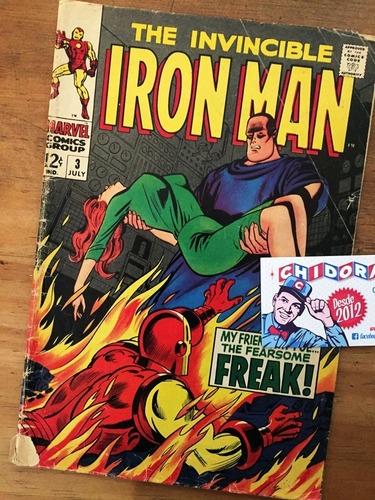 Comic - Invincible Iron Man #3 Stan Lee 1968