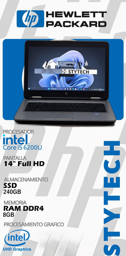 Hp Core I5 6ta Ram 8gb Ssd 256gb 14 Negro (Usado)