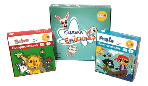 Combo Carrera Emociones + Puzzle A Eleccion - Kidz Juguetes