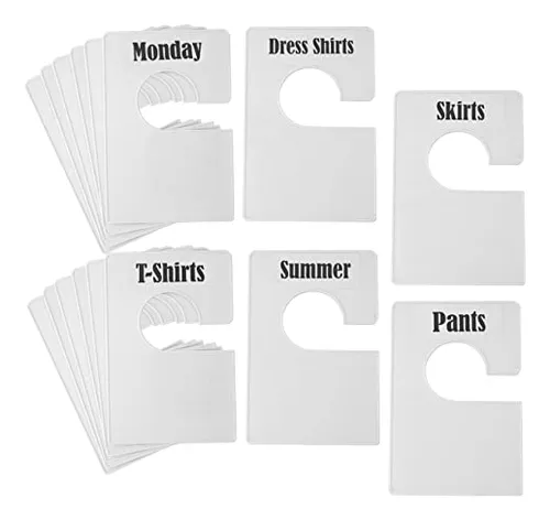 comprar Perchero Blanco Tragoods Para Ropa, 16 Unidades, Divisores D