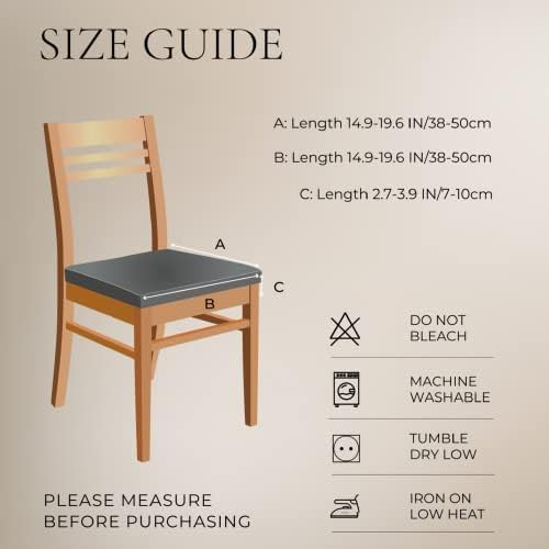 Funda Elástica Para Silla De Comedor, Suave Y Lavable