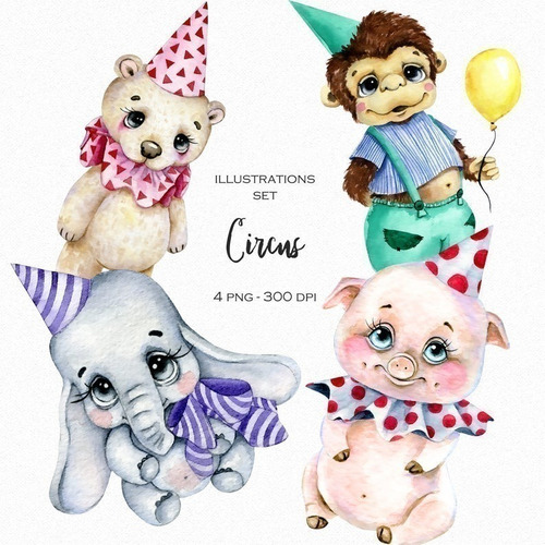 Cliparts Png Animales En El Circo Bb5 Imprimible