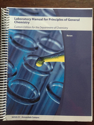 Libro: Laboratory Manual For Principles Of General Chemistry