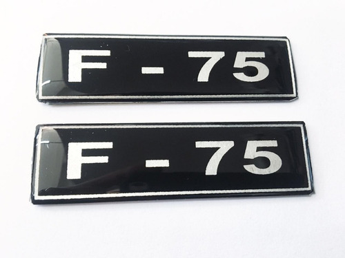 Plaqueta Placa Emblema F-75 F75 Pick Up Adesivo Willys Ford