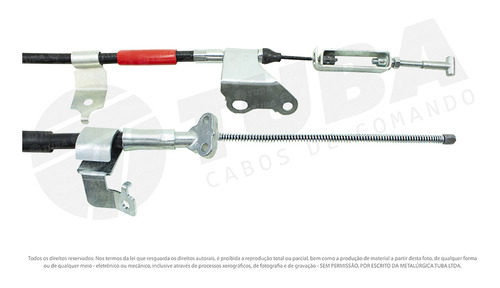 Cabo  Freio Traseiro Direito Toyota Hilux 2006 A 2015 115mm