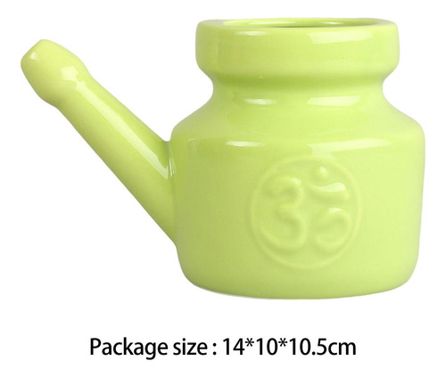 3 Neti Pot De Cerámica Sinus Rinse Pot Bote De Verde Verde
