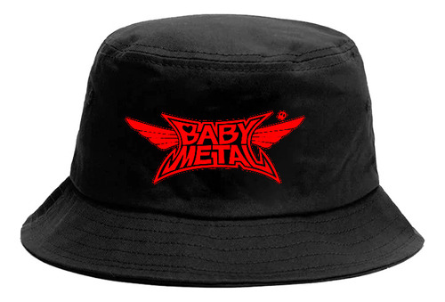 Gorro Bucket Hat Baby Metal Logo Estampado