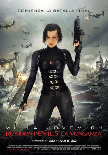 Imagen 1 de 2 de Poster Original Cine Resident Evil - La Venganza