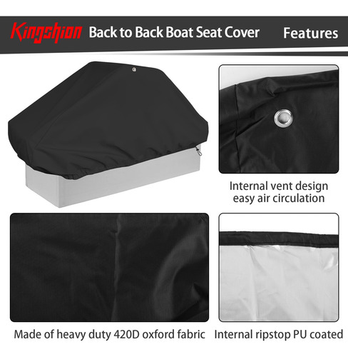 Kingshion - Funda Impermeable Para Asiento De Barco De Espal