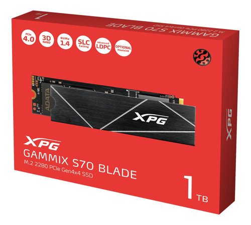 Xpg 1tb Gammix S70 Blade Ssd Gen 4 M.2 Nvme 7400mb/s Ps5 Pc