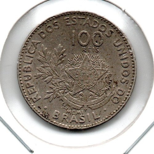 Brasil Moneda 100 Reis Año 1901 Km#503 Muy Linda