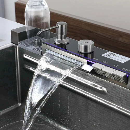 Bacha De Cocina Inteligente Extensible Cascada Lavacopa
