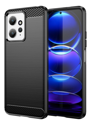 Funda Para Xiaomi Redmi Note 12 12 Pro Fibra Carbono Rugged