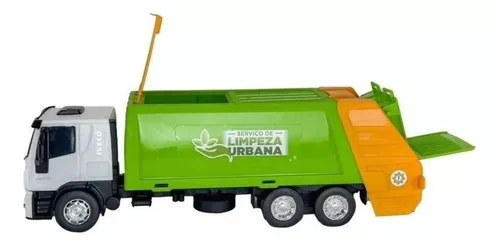 Brinquedo Caminhao Iveco Tector Coletor Limpeza Urbana Usual