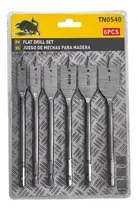 Comprar Broca Mecha Plana Madera 6pc 3\u002F8 - 1\u002F2 - 5\u002F8 - 3\u002F4 - 7\u002F8 - 1