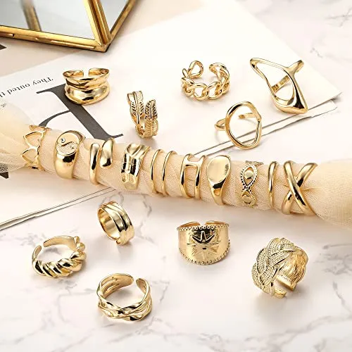 Anillos de oro para mujer gruesos new arrivals