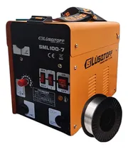 Comprar Soldadora Mig Lusqtoff Flux 90 Amp Sml100-7 Rollo Flux Color Naranja