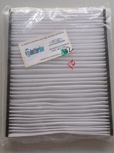 Filtro A/a Para Elantra (modelo Fino)